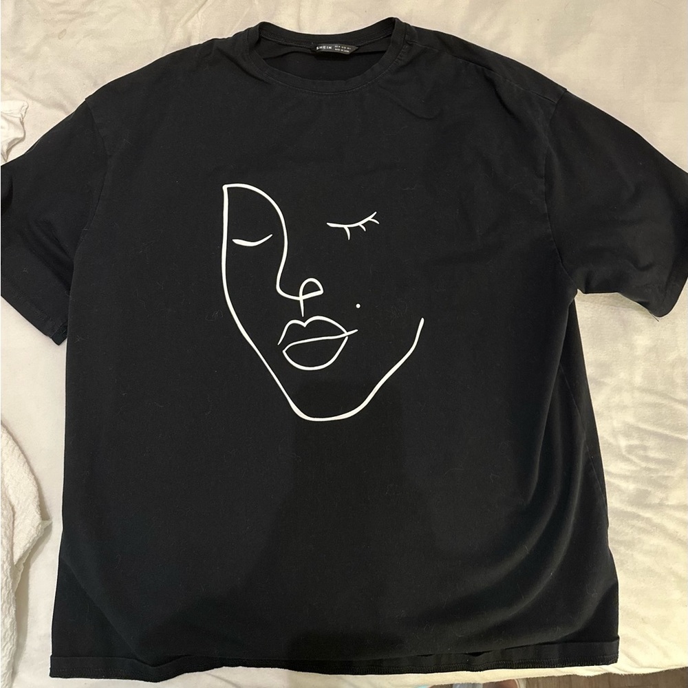 Black, Graphic Print Shirt, Soft cotton, Tee Shirt